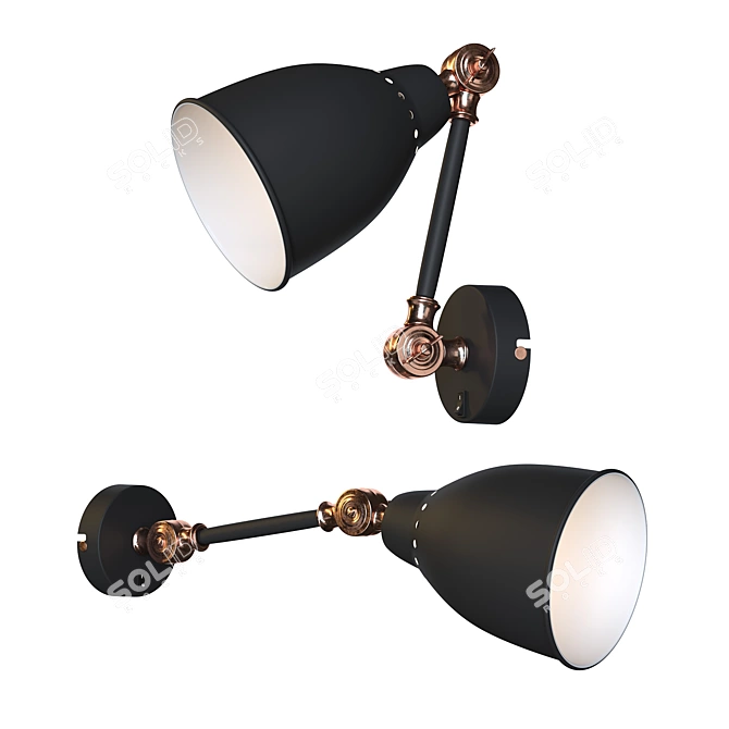 Braccio Art Lamp Wall Sconce 3D model image 2