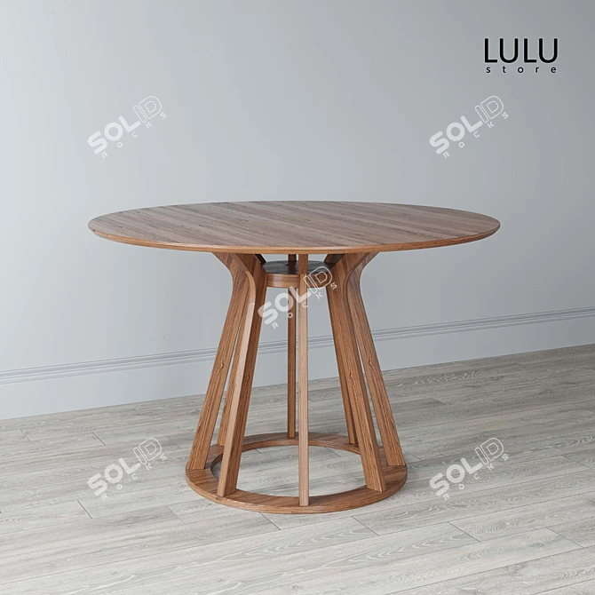 Elegant Dining Table: Om Elegance 3D model image 1