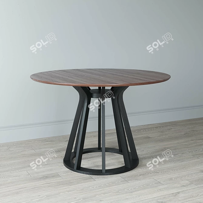 Elegant Dining Table: Om Elegance 3D model image 3