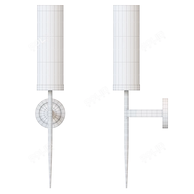 Modern Wall Lamp: Lampatron DELPHY 3D model image 3