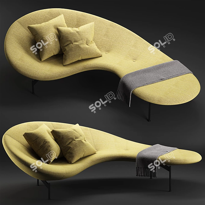Elegant B&B Italia Eda Mame Sofa 3D model image 1