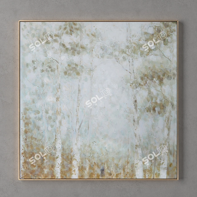 Metal Frame Collection - 1 Beautiful Painting 3D model image 1