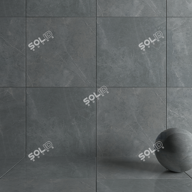 Title: HD Multi-Texture Wall Tiles - Set of 50 3D model image 3