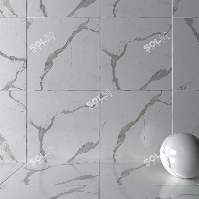 HD Multitexture Wall & Floor Tiles 3D model image 2