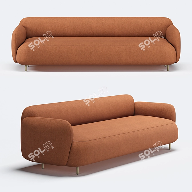 Pedrali Buddy Sofa: Ultimate Comfort and Style 3D model image 1