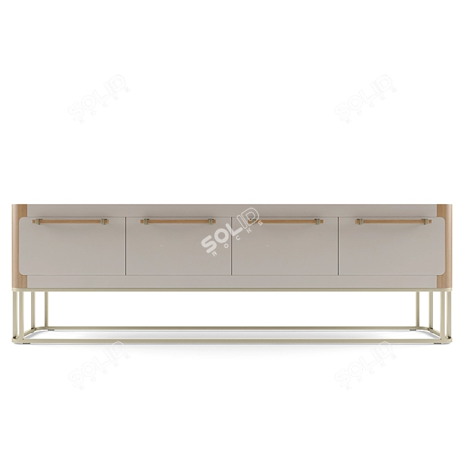 Modern Dining Console Table 3D model image 3