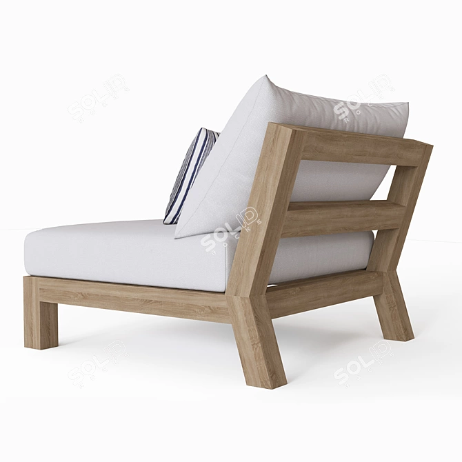 Elevate Your Space with Merida Lounge Chair 3D model image 2