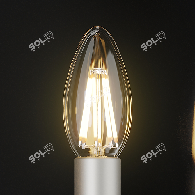 Elegant Alexandra Crystal Chandelier 3D model image 3