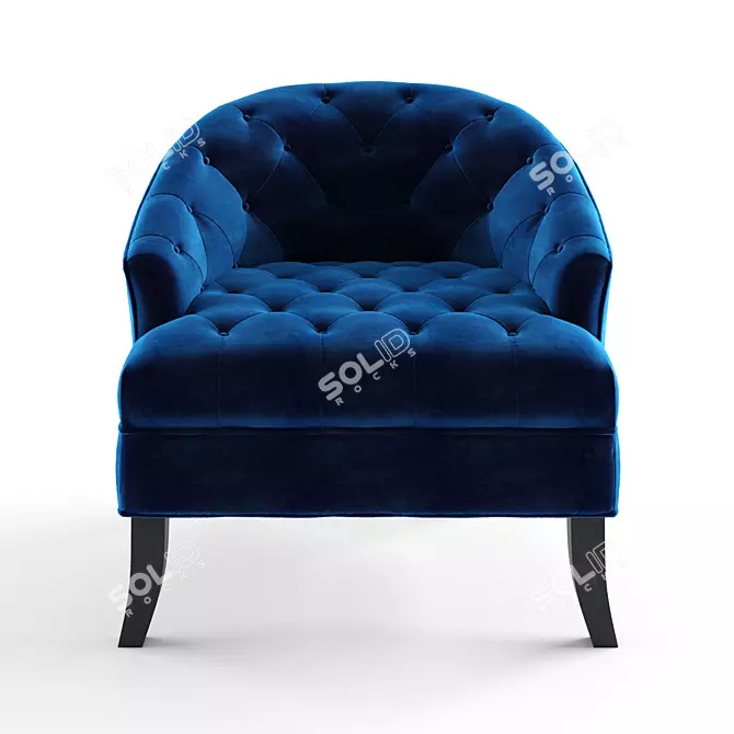 Barrel Chic Slipper Chair 3D model image 1