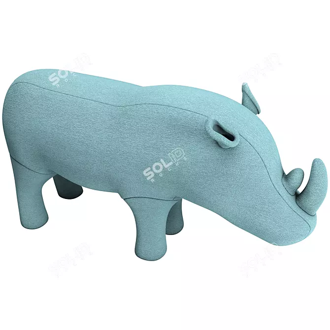 Rhino Puff Kids Chair 3D model image 1