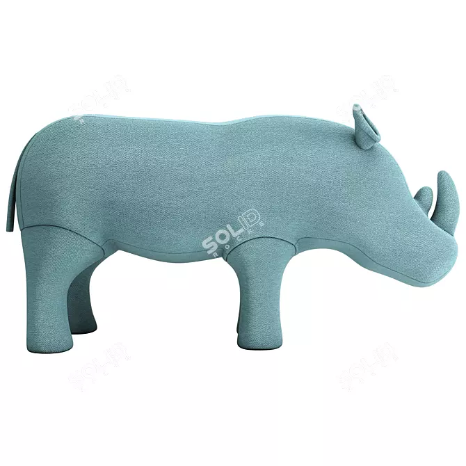 Rhino Puff Kids Chair 3D model image 2