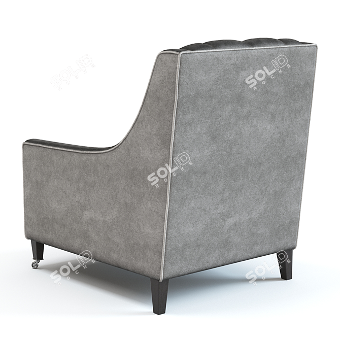 Renoir Armchair: Exceptional Design, 3 Colors 3D model image 3