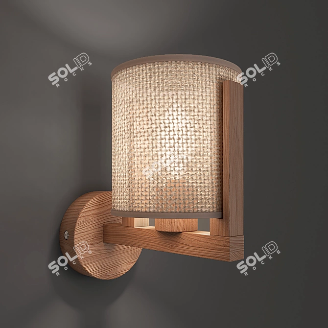 Elegant Moreno Wall Lamp 3D model image 1