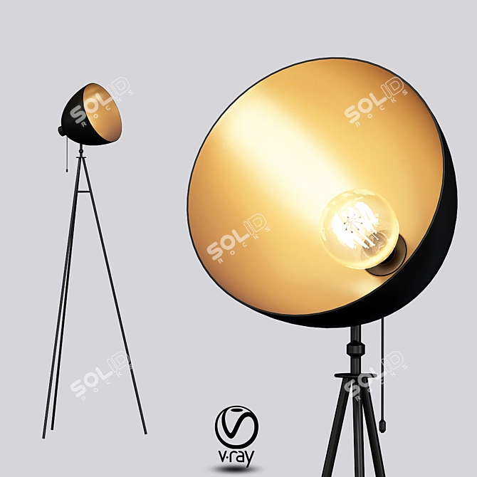 Scopus Modern Floor Lamp 3D model image 1