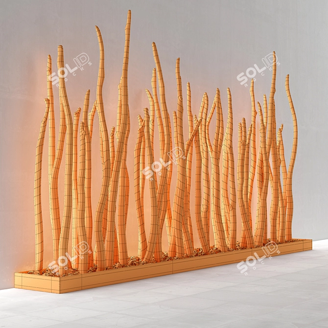 Sang Branch Gravel Decor: High-Quality 3D Textured 6-Texture Geometric Design 3D model image 3