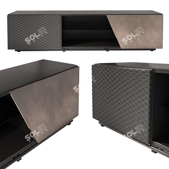 Aston TV Stand: Sleek and Modern 3D model image 1