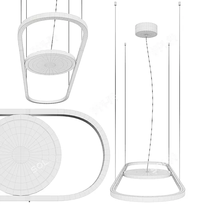 Title: Radiant Orb Pendant: Nucleo by MODO 3D model image 2