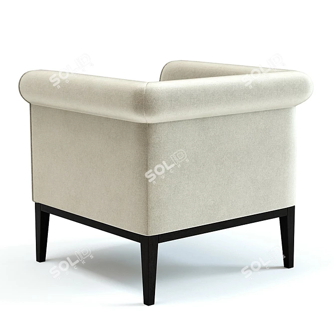 Luxury 3D Rubens Armchair 3D model image 3