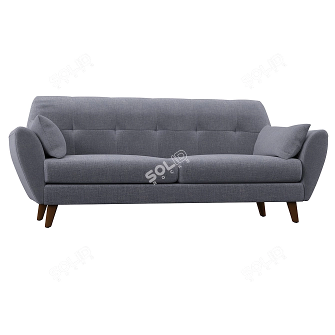 Luxury Alsacia Sofa - Perfect Blend of Style and Comfort 3D model image 1