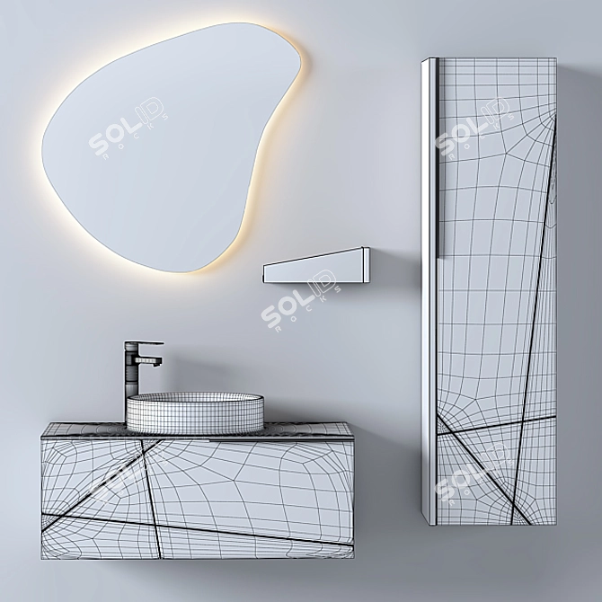 Arteon Bathroom Furniture Set 3D model image 2