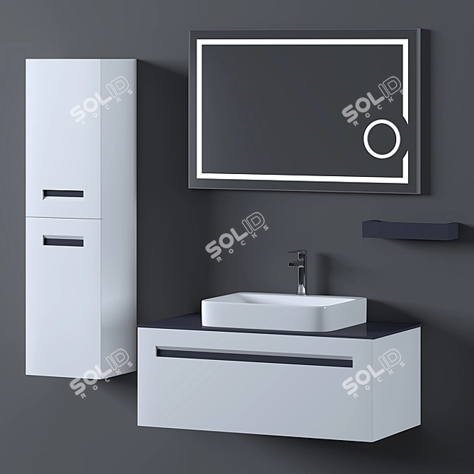 Cerato Bathroom Furniture Set 3D model image 1