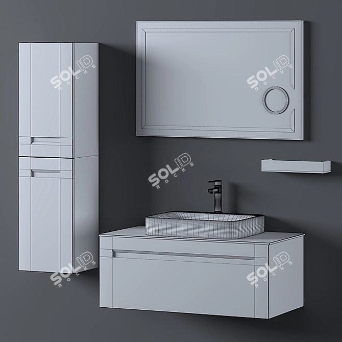 Cerato Bathroom Furniture Set 3D model image 3