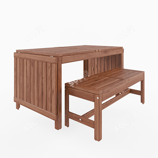 Versatile Outdoor Furniture Set: IKEA Applaro KLASEN 3D model image 1