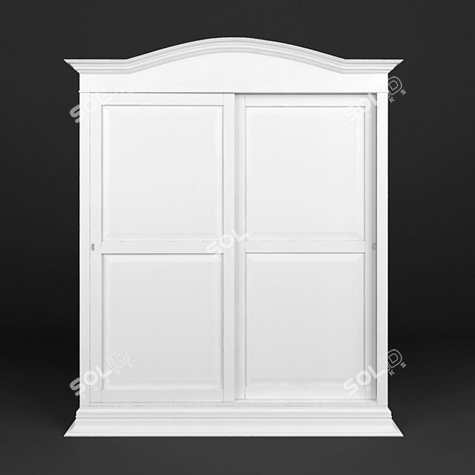 Elegant Polygon Wardrobe 3D model image 1