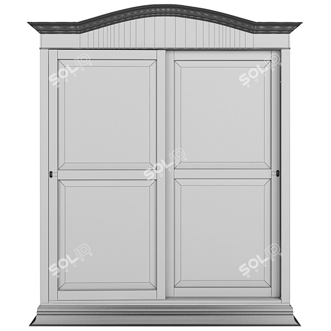 Elegant Polygon Wardrobe 3D model image 2