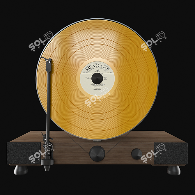 Vinyl Vibes Vertical Turntable 3D model image 1