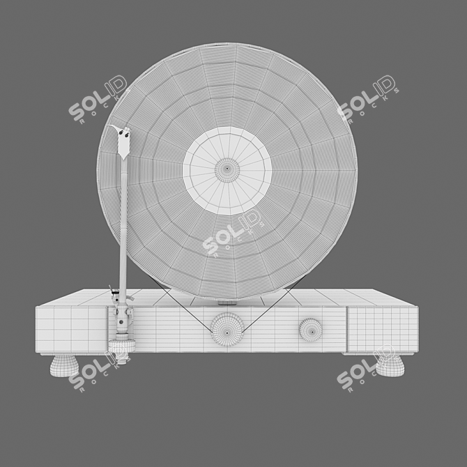 Vinyl Vibes Vertical Turntable 3D model image 3