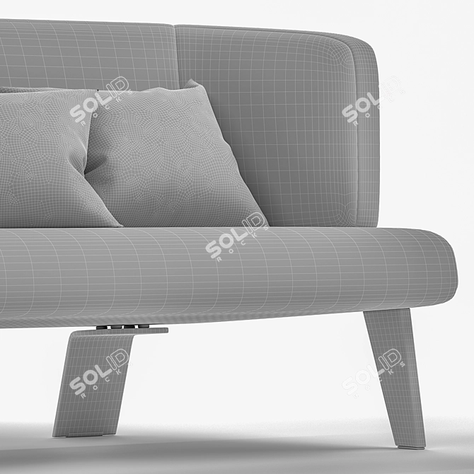 Elegant Minotti Creed Sofa 3D model image 3