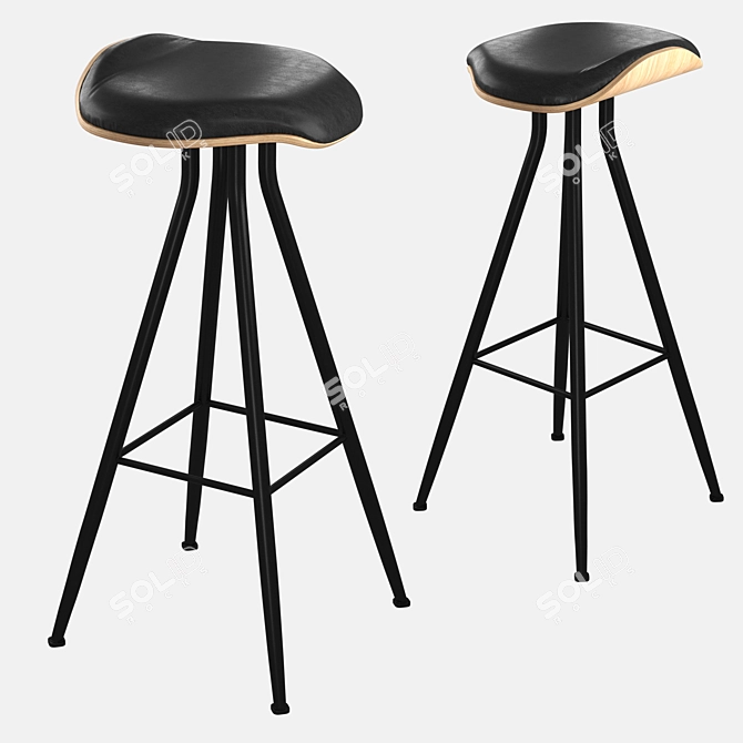 Title: NORR11 Barfly Barstool 3D model image 1