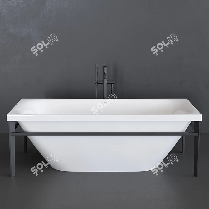 Luxurious XViu Freestanding Bathtub 3D model image 2