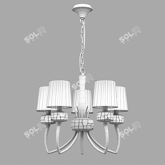 Elegant LOEWE Chandelier - Illuminate Your Space 3D model image 2