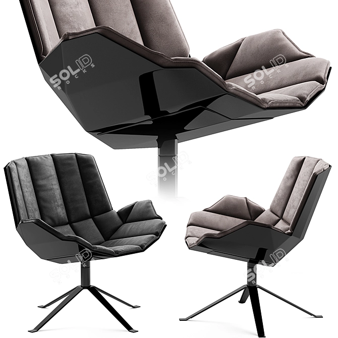 Stylish Müller MARTINI Chair 3D model image 1