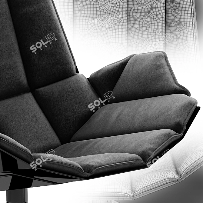 Stylish Müller MARTINI Chair 3D model image 3