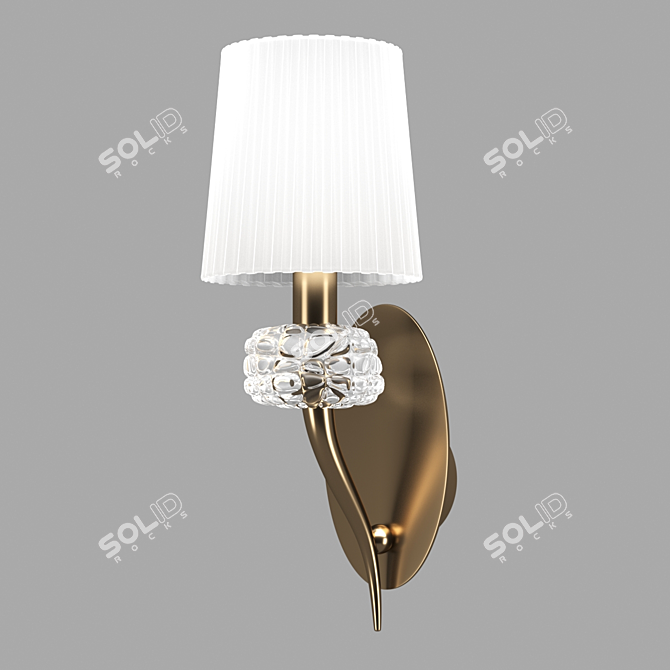 LOEWE Wall Lamp - Elegant Bronze Finish 3D model image 1