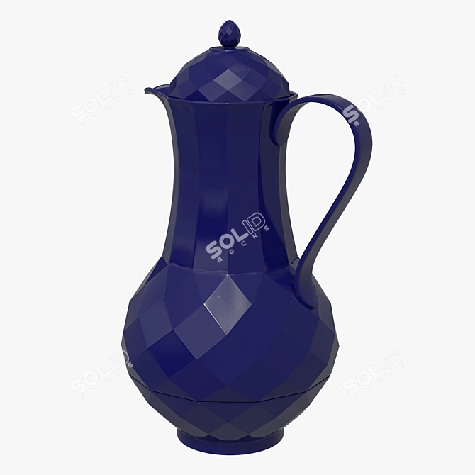 Rose Tea Thermos: Stylish, Durable, and Portable 3D model image 1