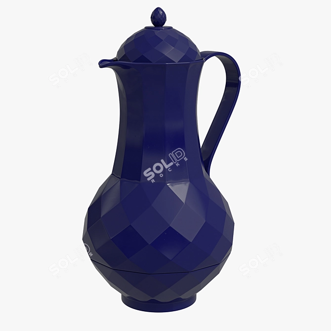 Rose Tea Thermos: Stylish, Durable, and Portable 3D model image 2