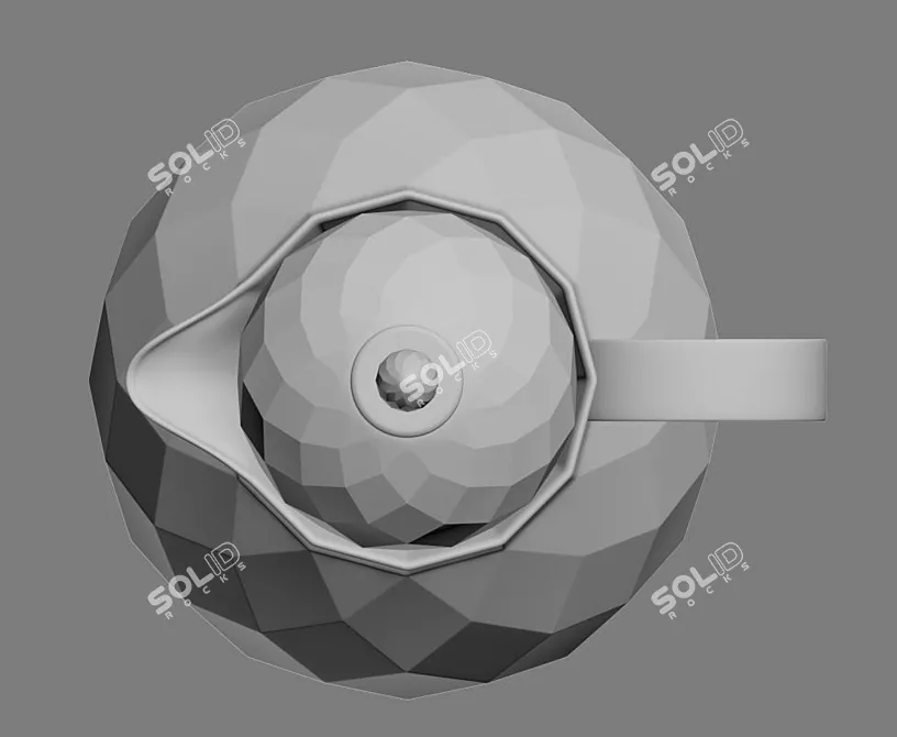 Rose Tea Thermos: Stylish, Durable, and Portable 3D model image 4