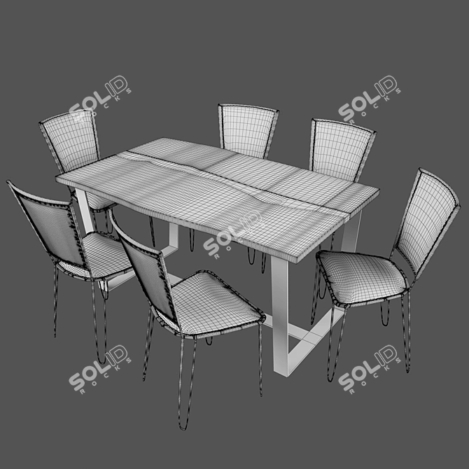 Bridell Mod M-2099-2: Elegant Dining Chair 3D model image 2