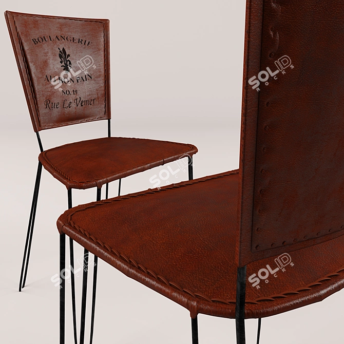 Bridell Mod M-2099-2: Elegant Dining Chair 3D model image 3