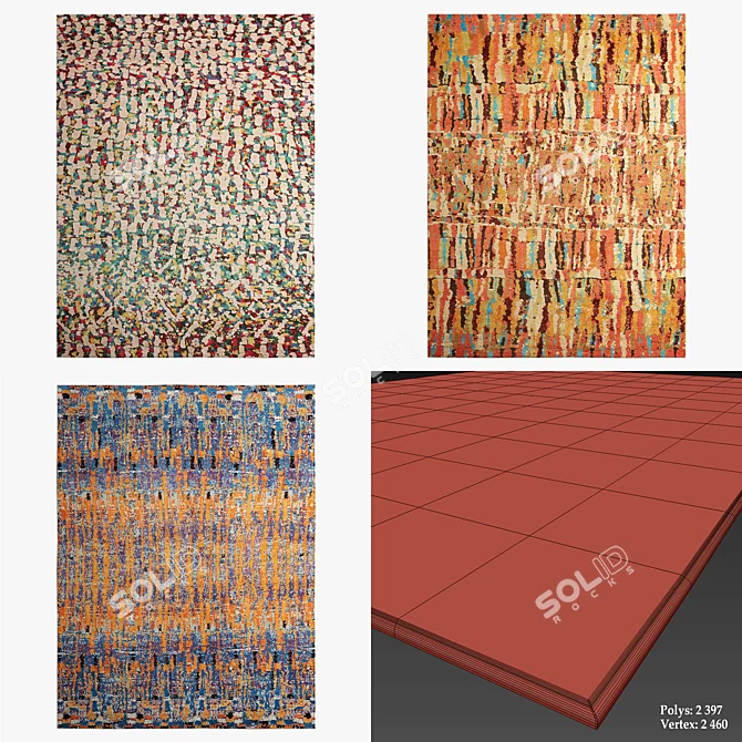 Lost Weave Collection: Rugs 640 3D model image 2