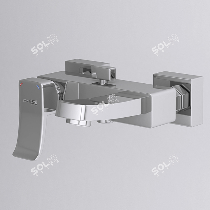 Elegant WasserKRAFT Bath Mixer 3D model image 1