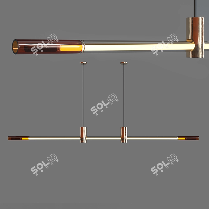 LINE Pendant Lamp by d'Armes: Sleek Canadian Design 3D model image 1