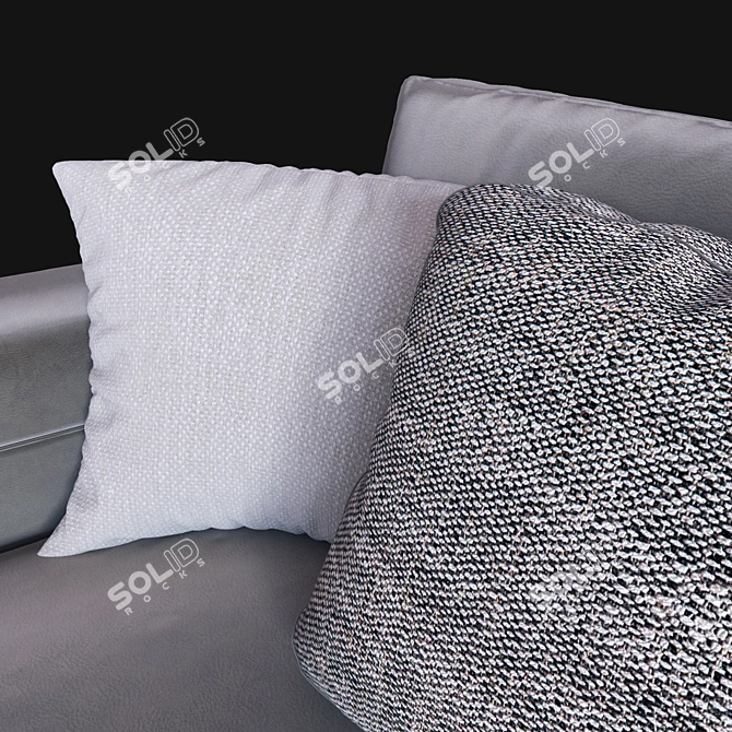 Authentic Italian Sofa 3D model image 2