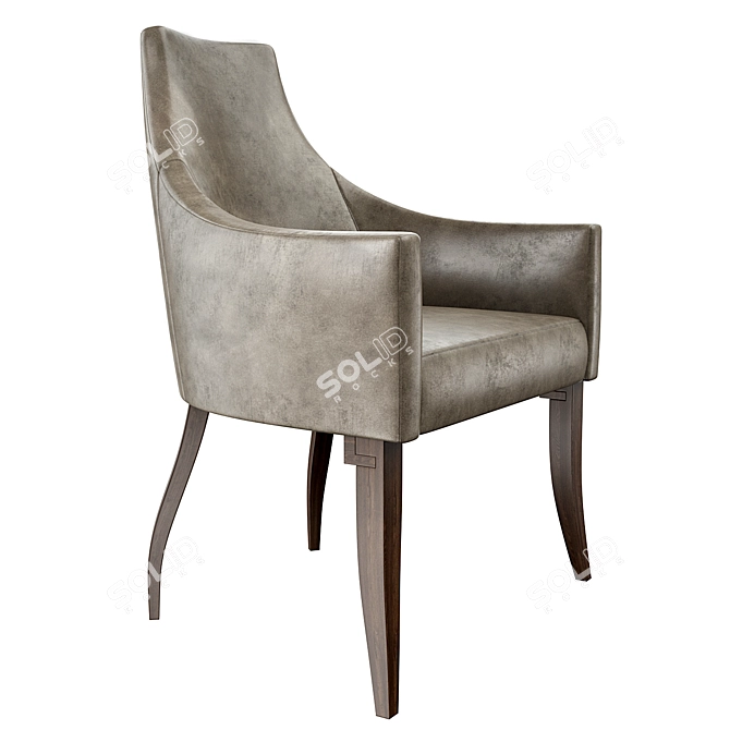 Modern Greek Inspired Dining Chair 3D model image 1