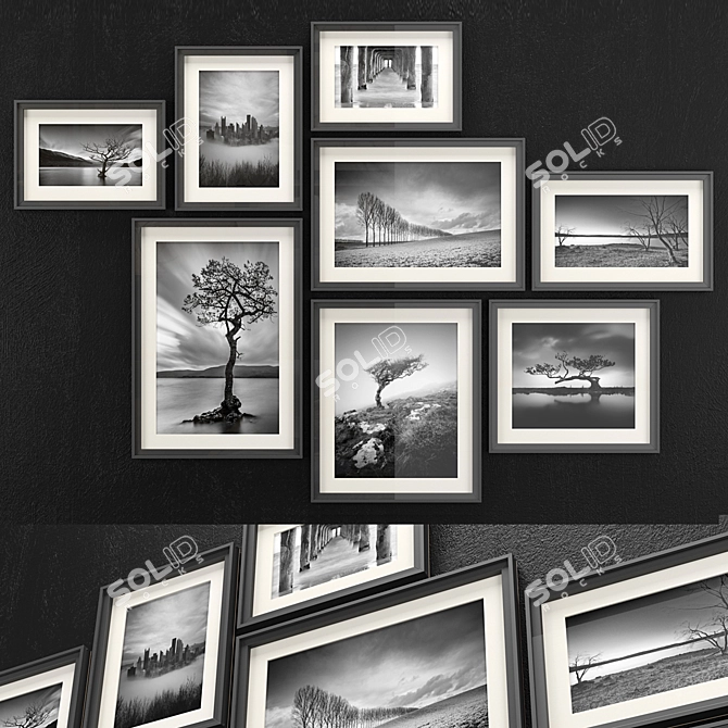 Memories Preserved: Photo Frames 3D model image 1