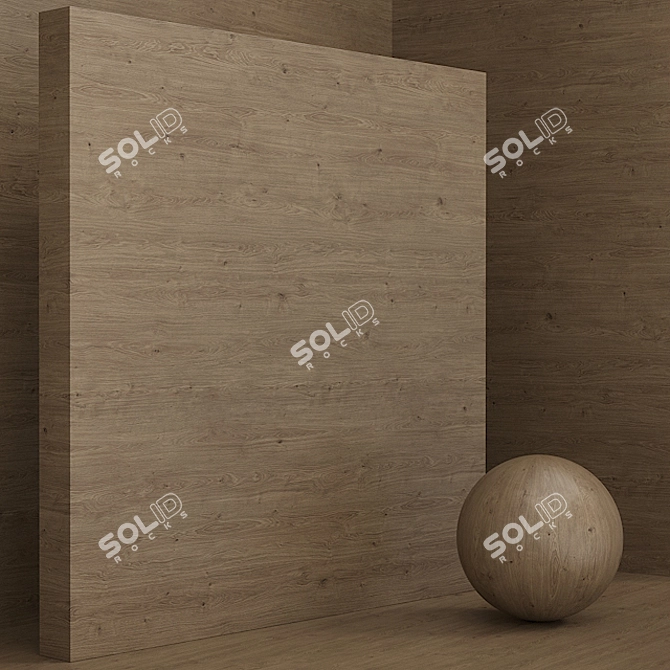 Wooden Oak Material Set  Seamless Set 73 3D model image 3